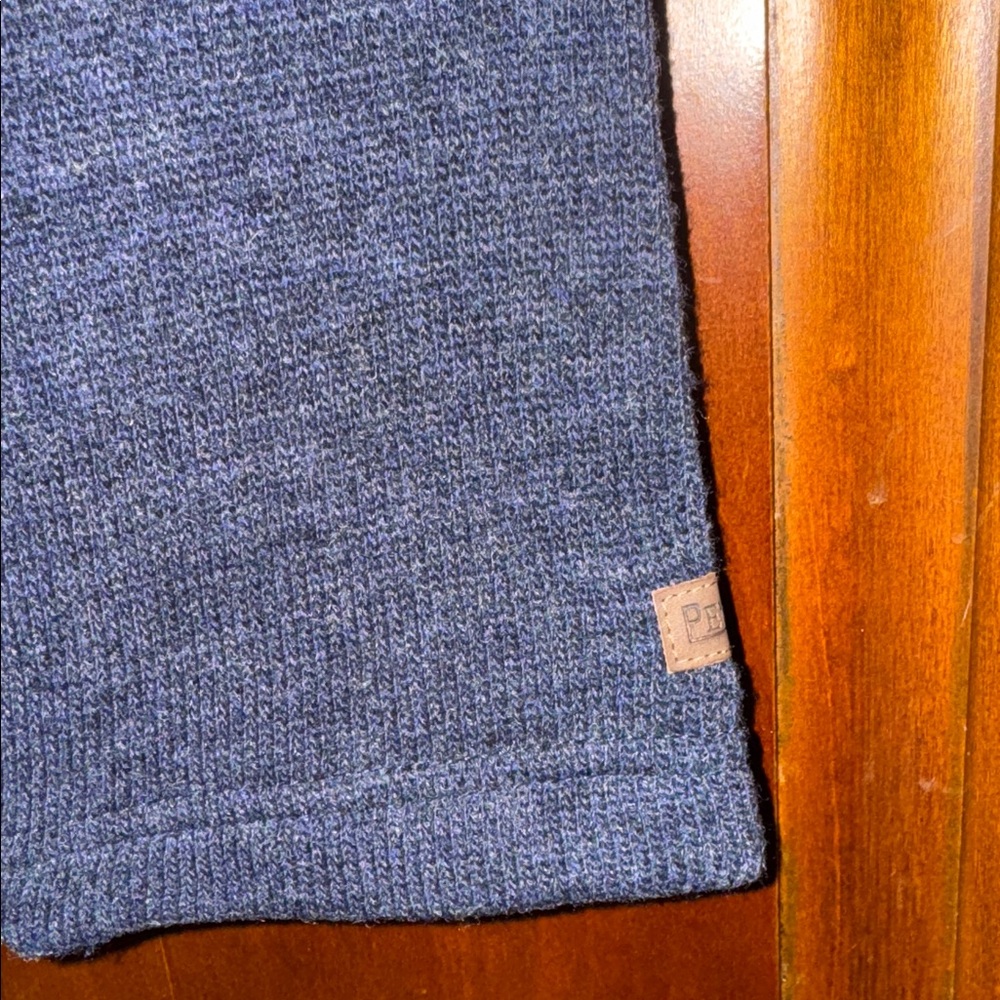 Pendleton Lamb Wool Quarter Zip Sweater Navy Size… - image 3